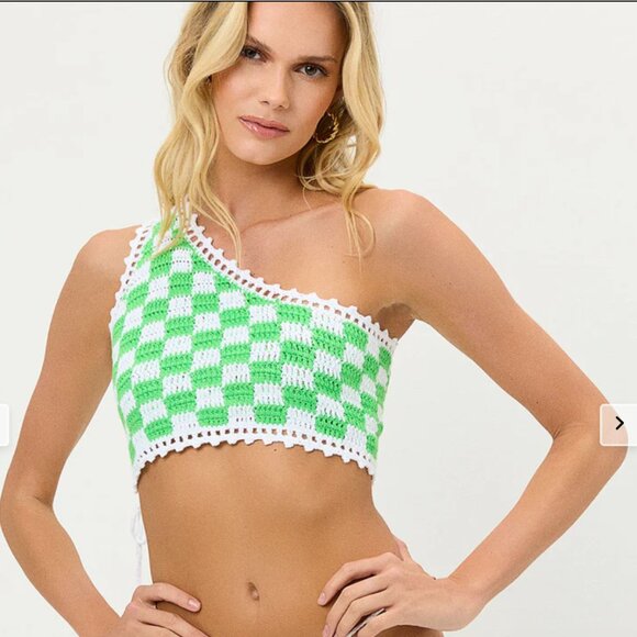 NWOT Frankies Bikinis 3 piece set - Ingrid top, Nikki bottom, Jasper skirt Med - Picture 3 of 5